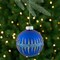 Northlight 4" Blue and Gold Glitter Glass Ball Christmas Ornament